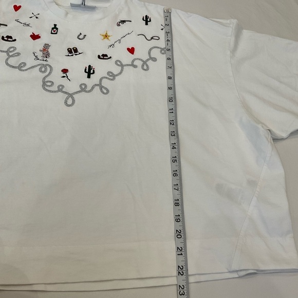 Rare Ganni Western Theme Loose Shirt Size M/L - Picture 8 of 12